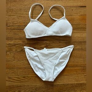 Aerie Women’s White Crochet Bikini Set
